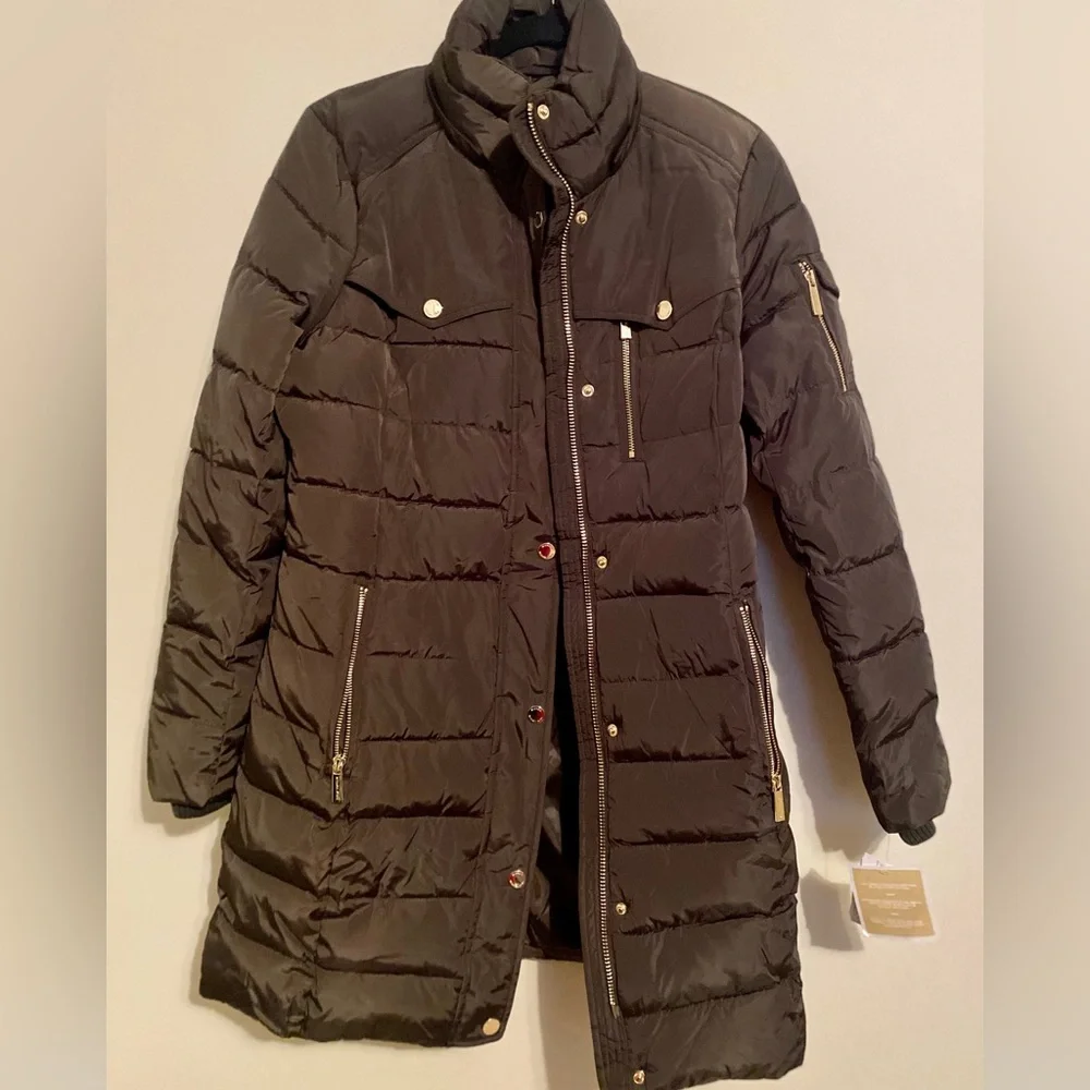MICHAEL‎ Michael Kors Snap Front Down Puffer